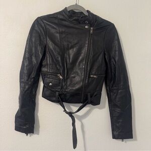 Banana Republic Genuine Leather Moto Jacket – XS